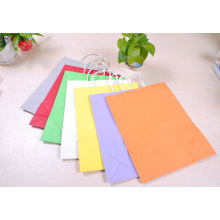 Fashion Colored Handle Packaging Paper Bags for Gift Packing